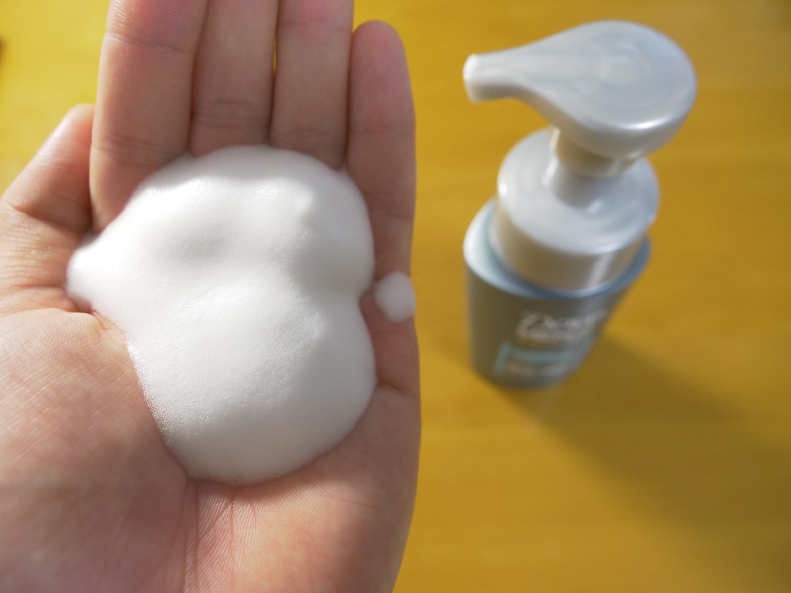 DOVE_洗顔の泡立ち