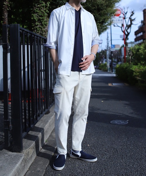 メンズ7分袖シャツ6