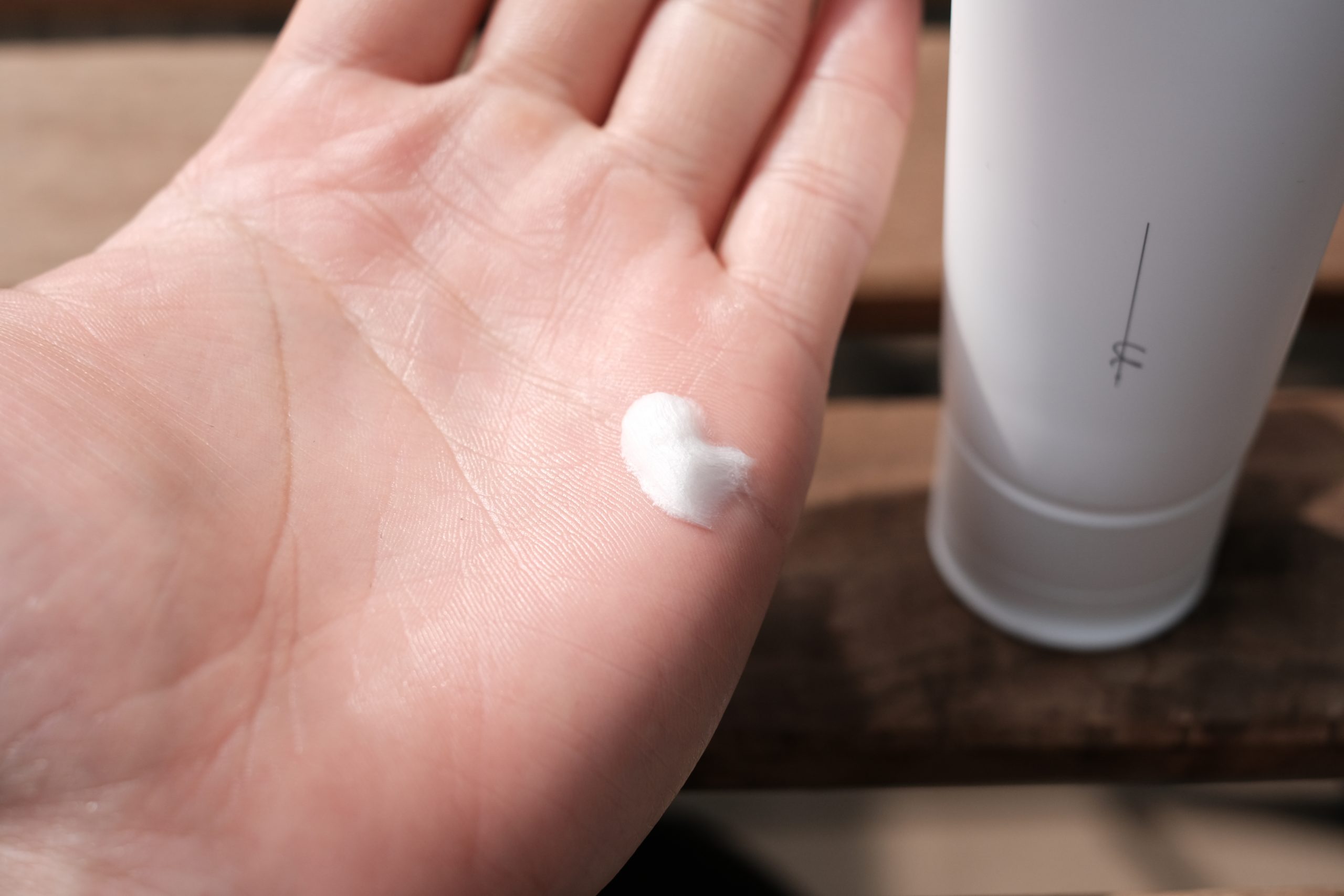 オルビスユードット_洗顔のテクスチャー